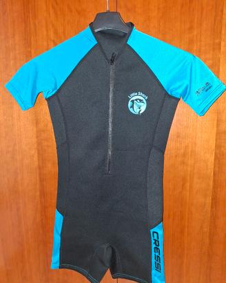 mutino cressi little shark taglia 9/10 anni