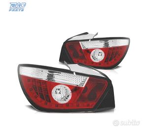 FANALI PER SEAT IBIZA 08-12 3 PORTE LED ROSSO CROM