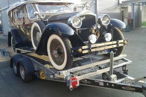 Carrello trasporto auto pianale basculante 415x194