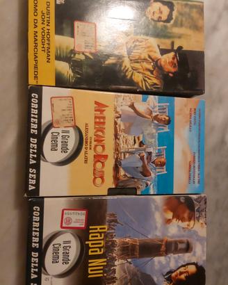 3 VHS Rapa Nui Americano Rosso Uomo Da  marciapied