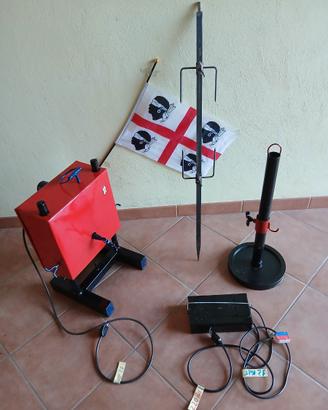 Girarrosto artigianale Super con crik (rosso)