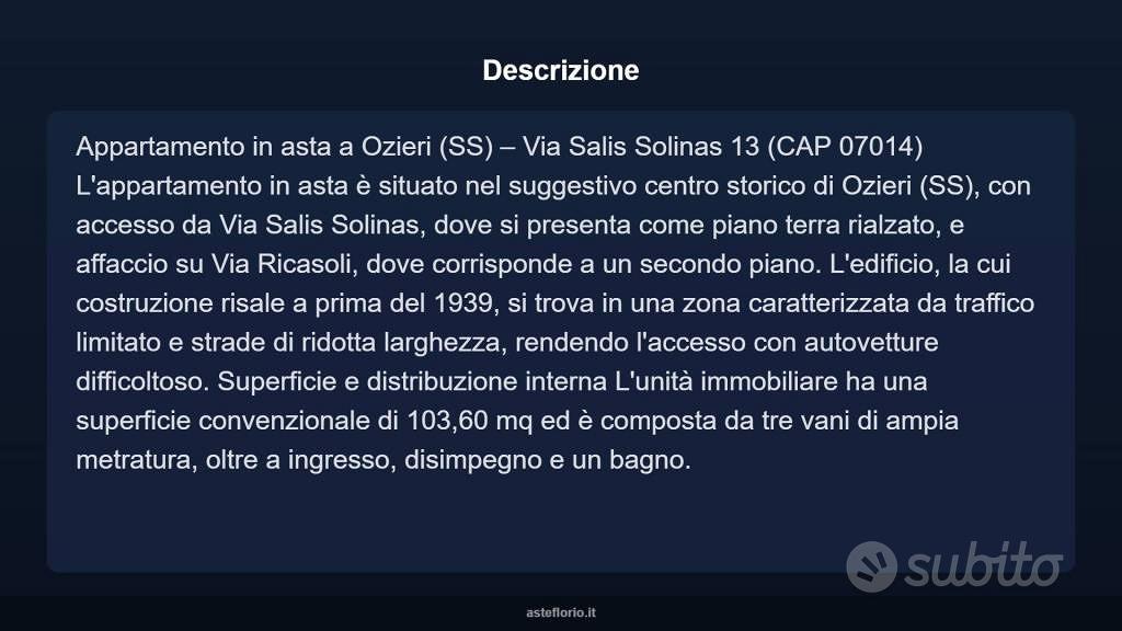 Appartamento – Otieri/Ozieri, Tàttari/Sassari - Vista 4