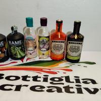 SET DI 3  COPPIE DI GIN DIVERSE 6 BOTTIGLIE VUOTE 