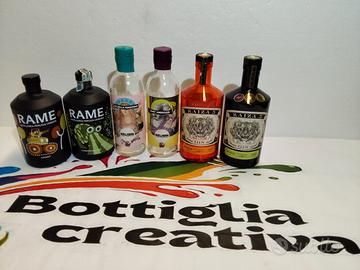 SET DI 3  COPPIE DI GIN DIVERSE 6 BOTTIGLIE VUOTE 