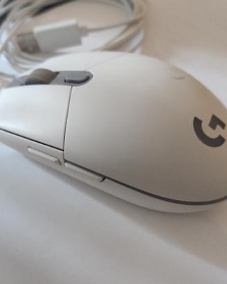 mouse g203 logitech bianco