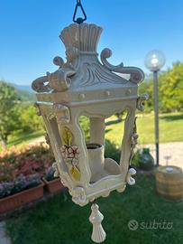 Lampada/Lanterna a sospensione Vintage anni 70 Cer
