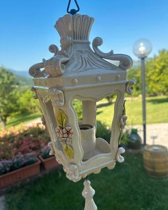Lampada/Lanterna a sospensione Vintage anni 70 Cer