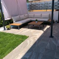 Salotto angolare da esterno