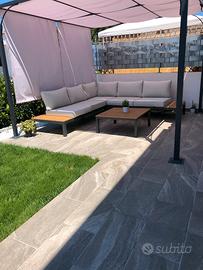 Salotto angolare da esterno