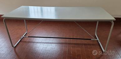 Scrivania tavolo grande 210x90 ferro e legno