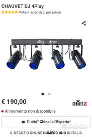 Barra effetti luce led faretti rgb dj karaoke live