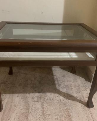 TAVOLINO PIU VETRINETTA ARTE POVERA