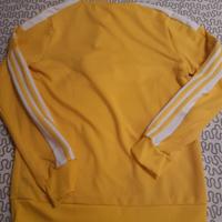 Felpa gialla bianca Adidas 