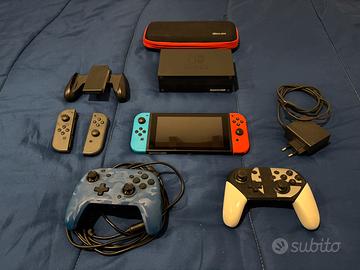 Nintendo switch + 2 pad + joy con