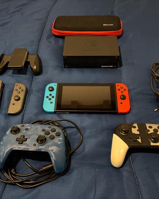 Nintendo switch + 2 pad + joy con