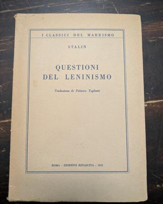 Libro Questioni del Leninismo