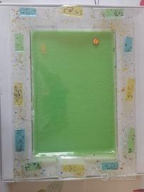 Vassoio NUOVO in vetro di Venezia Albatros 30 x 40