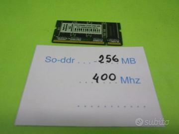 Memoria SO-DIMM DDR 256 Mbyte 400 Mhz PC-3200