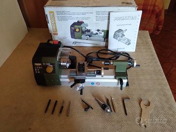 tornio proxxon FD 250/E con accessori 