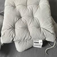 Cuscini sedie ikea con fodera grigia