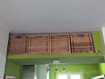 Set 4 cestini vimini IKEA