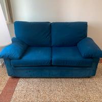 Divano letto color blu