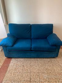 Divano letto color blu