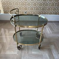 Tavolino ottone porta vivande originale