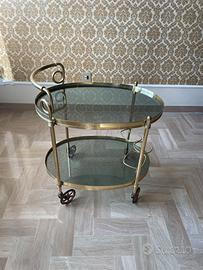 Tavolino ottone porta vivande originale