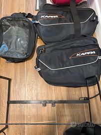 Kawasaki z750 2007 porta borse + borse