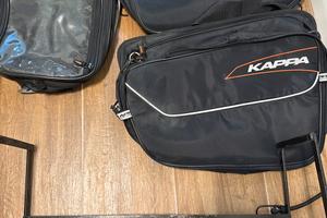 Kawasaki z750 2007 porta borse + borse