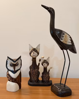 Tris animali in legno