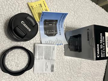 Obiettivo Canon zoom Grandangolare 10/18