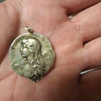 antica medaglia argento 