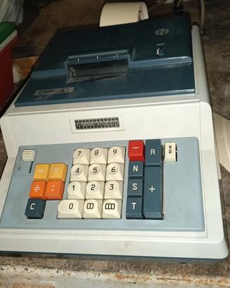 Calcolatrice Vintage Totalia elettromeccanica 