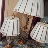 Lampade ottone placcate oro