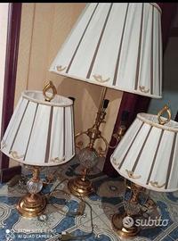 Lampade ottone placcate oro