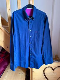 Camicia blu/rosa “Caporiccio” taglia XXL (45/46)