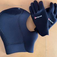 CAPPUCCIO SUB 5MM BARE + GUANTI SUB 3MM NUOVI