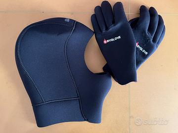 CAPPUCCIO SUB 5MM BARE + GUANTI SUB 3MM NUOVI