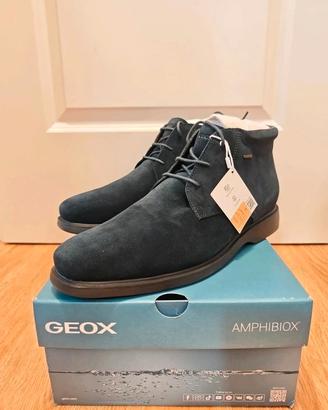 Geox Polacchine U Brayden Amphibiox Blu - TG 45