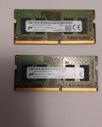 Coppia di RAM DDR4 - 8 GB Micron