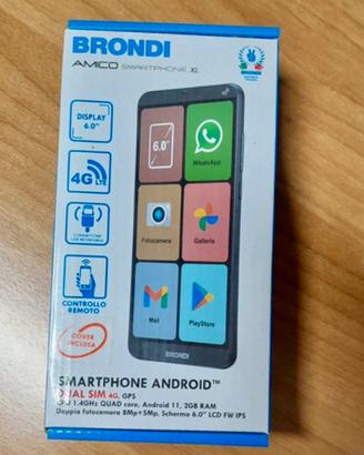 Cellulare per anziani BRONDI AMICO SMARTPHONE XL