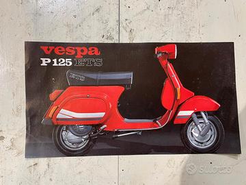 Vespa 125 ETS P125ETS depliant originale piaggio