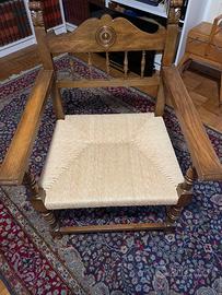 Poltrona Legno Vintage