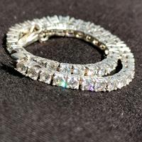 Bracciale Tennis Moissanite 8, 16ct su Argento 925