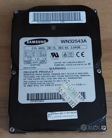HDD Harddisk interno vintage Samsung 2,5 Gb 3,5"