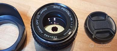 Lente vintage SMC Pentax-M 50mm F1.7