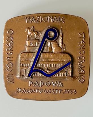 Spilla Congresso Stenografico Padova 1953