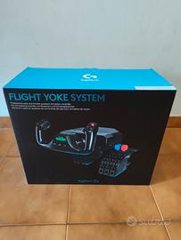 simulatore volo Logitech (cloche e pedaliera)